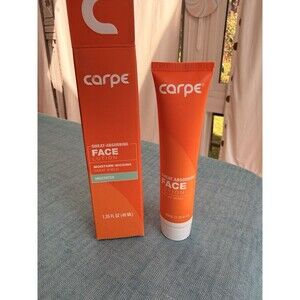 Carpe Sweat Absorbing Face Lotion Fragrance Free 1.35 FL OZ 40 ML